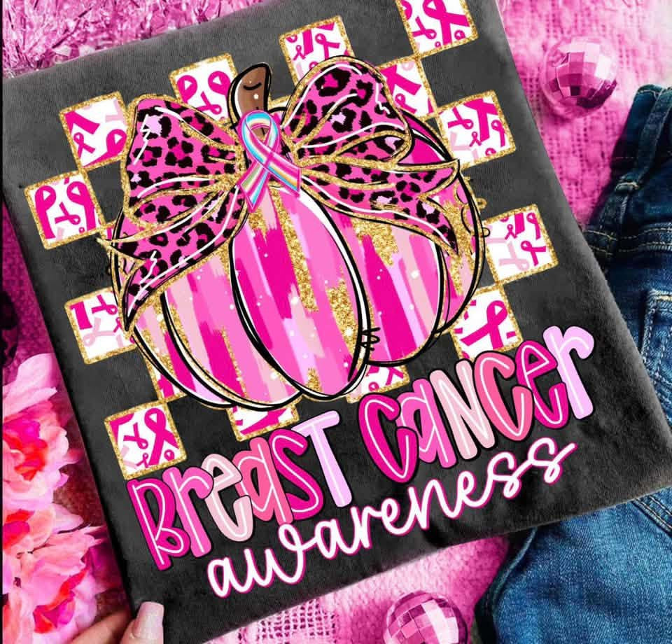 BREAST CANCER AWARENESS W/ PUMPKIN