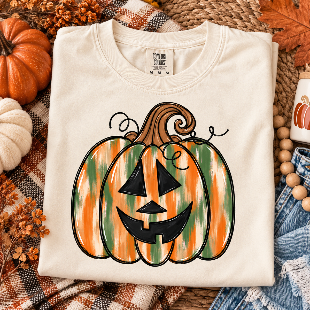ORANGE AND GREEN PUMPKIN